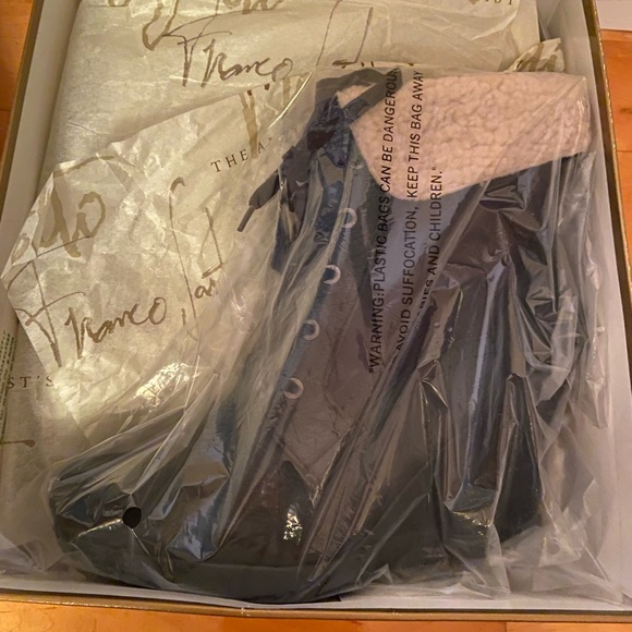 Leather and Suede Franco Sarto Booties - Picture 4 of 10